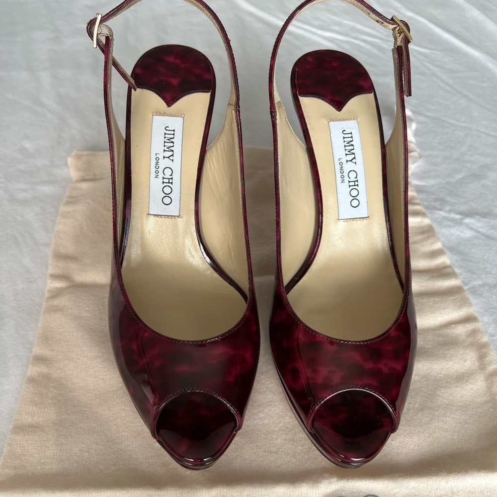 Jimmy Choo Nova Plum Tortoiseshell Pumps